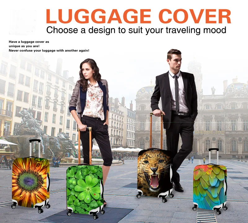 Forudesigns Чемодан защитный Пылезащитный чехол для 18 20 22 24 26 28 30 дюймов Багажник Случае 3D Путешествия Чемодан чемодан Чехлы для мангала