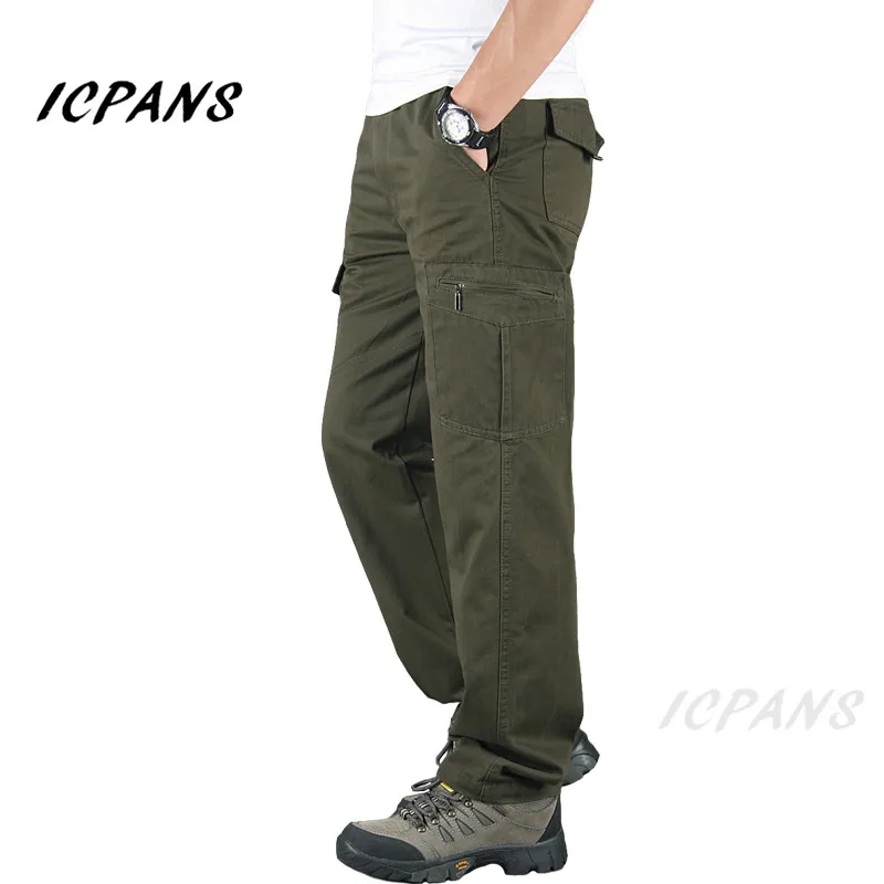 ICPANS Cargo Pants Men military style Tactical Pants Men Military Black Cotton ix9 Zipper Streetwear Trousers Autumn Winter ICPANS Cargo Pants Men military style Tactical Pants Men Military Black Cotton ix9 Zipper Streetwear Trousers Autumn Winter