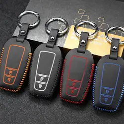 Luckesy крышка ключ кожа для toyota prado 2 кнопки 3.5L ключеник Автомобильный Держатель Новый Лидер продаж key2y