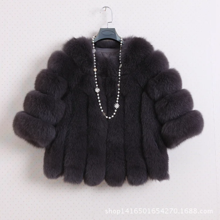 Cardigans Vêtements vert En De Hiver Court noir pu gris Luxe Chaud Féminin Marque Fausse Ciel rose Veste F11 Femmes Imité 2018 Rouge Épais pourpre Fourrure Vison Manteau qWaptYpxdR