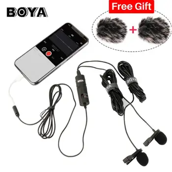 

Yiwa BOYA BY-M1DM Lavalier Microphone 6m Omni-directional Clip-on Lapel Video Mic for iPhone Canon Nikon DSLR