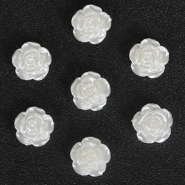 36 Styles Cheap Handcraft Ivory ABS Imitation Pearls Multi-Size Flower Star Bowknot Beads for DIY Jewelry Garment Craft Making - Цвет: 12x12mm  100pcs