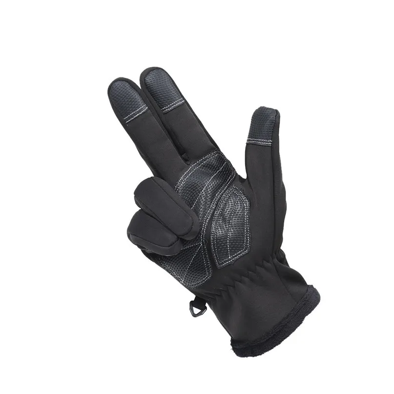 Windproof Bike Gloves Winter Thermal Warm Full Finger Cycling Glove Screen Touch screen riding gloves #2n16 (5)