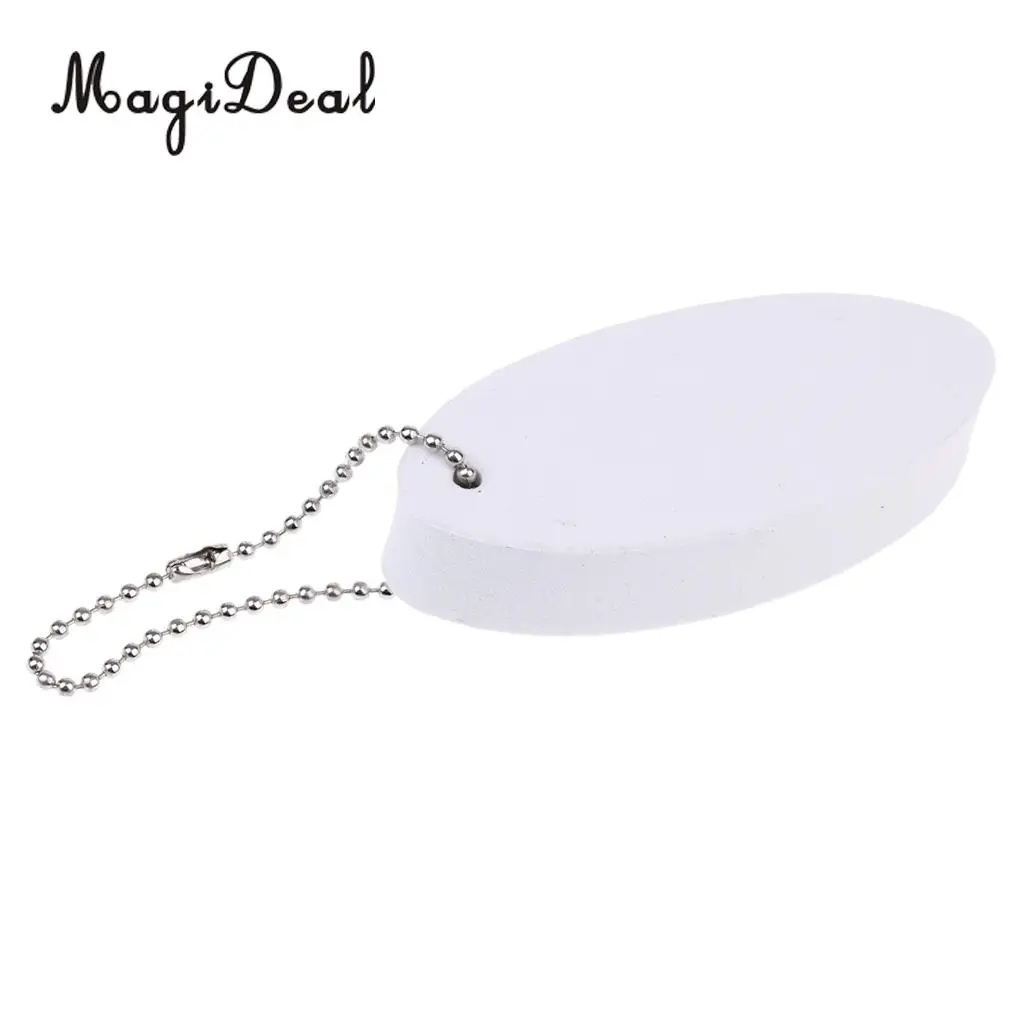 MagiDeal 5 Pieces Marine Outboard Swimming Floating Keyring Sailing Kayak Fishing- Surfboard White