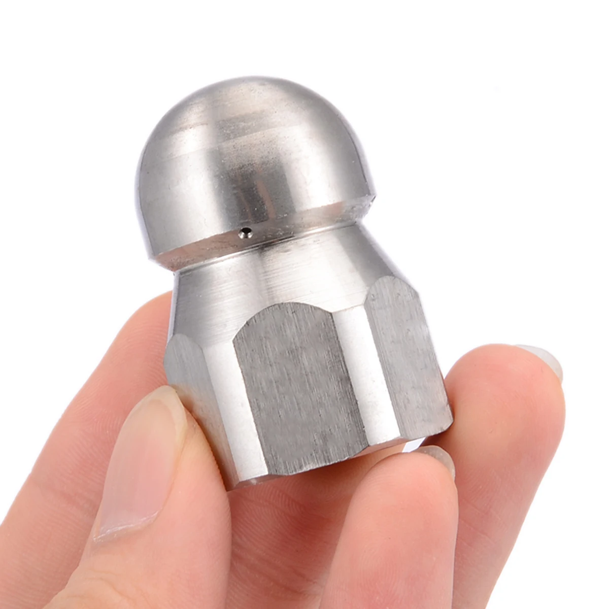 New 1/2''F Pressure Nozzle Washer Drain Sewer Dredge Cleaning Pipe Nozzle Jetter Stainless Steel 5 Jet Rotary Nozzles
