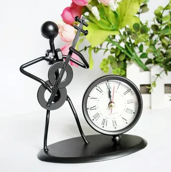 

Creative Ironman Clock Metal Musical Instruments Shape 10 styles choose