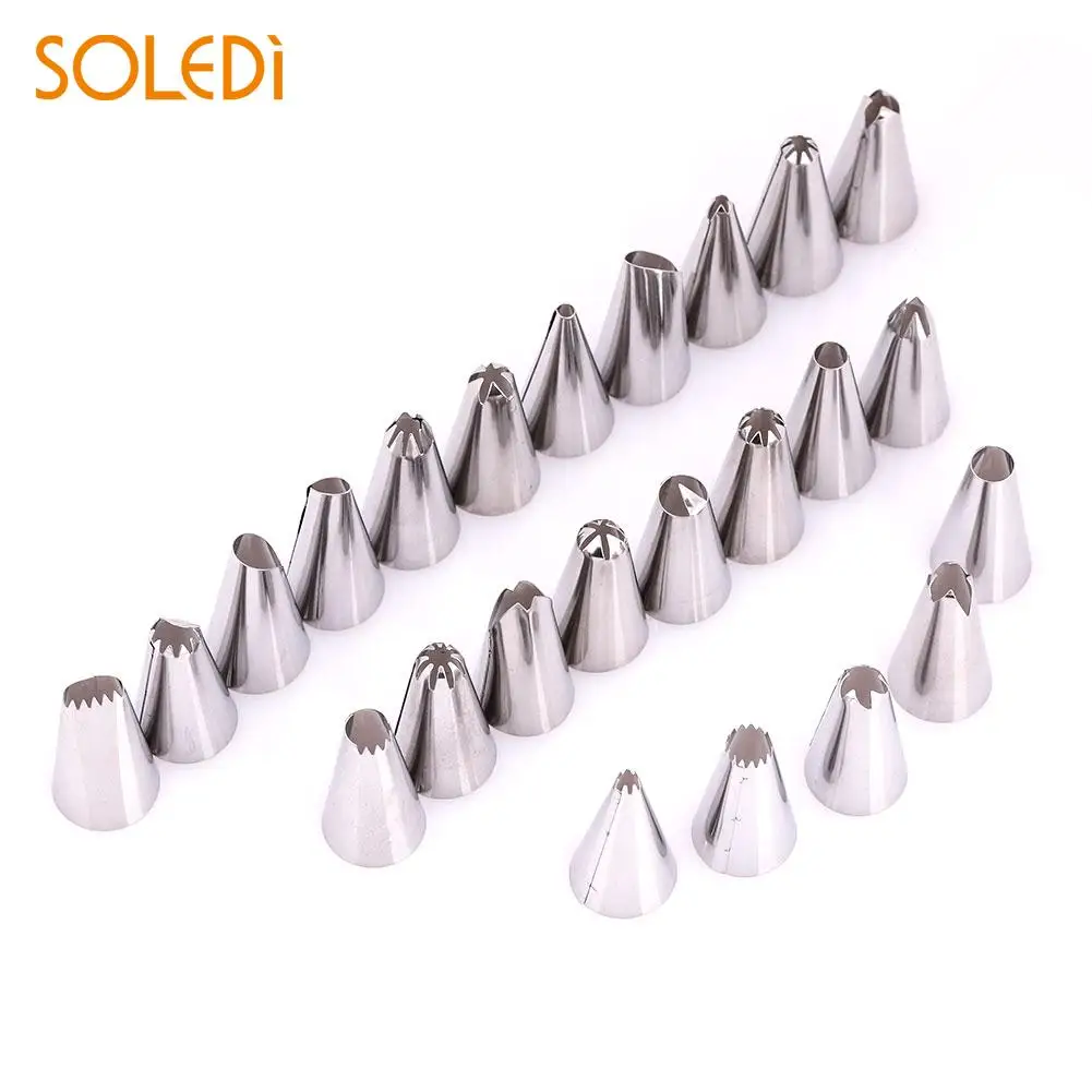 

DIY 24Pcs/set Russian Tulip Icing Piping Nozzles Cake Decoration Tips 3D Printer Nozzle Biscuits Sugar Craft Pastry Baking Tool