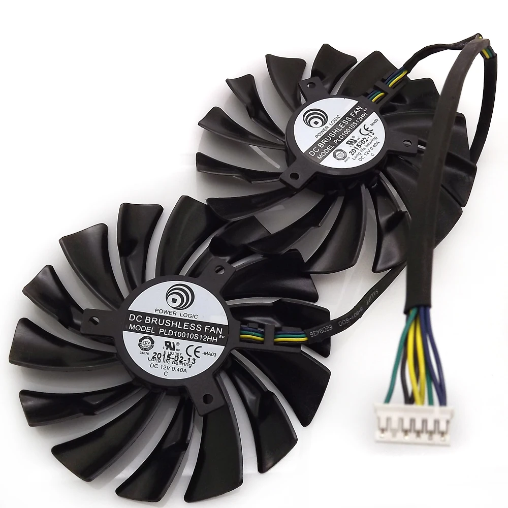 2 шт./лот PLD10010S12HH 95 мм 12 В 0 40a 6Pin VGA вентилятор для MSI GTX980Ti GTX970 GTX980 кулер видеокарт|vga