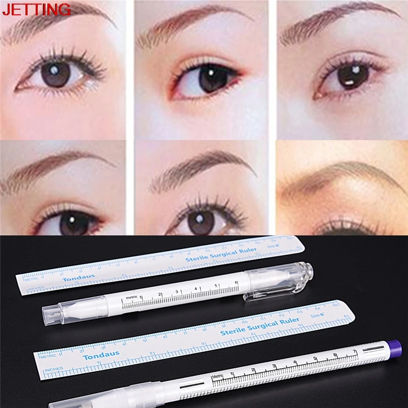 

JETTING-1Pc Plastic Surgical Skin Marker Pen Scribe Tool Kits for Tattoo Piercing Permanent Makeup tool