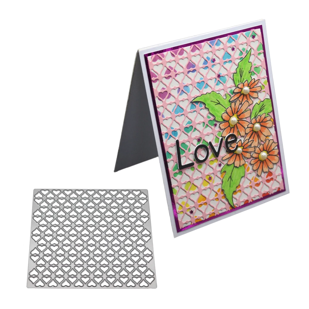 

Square Frames Metal Cutting Dies Scrapbooking For Card Making DIY Embossing Heart Element Stencils Stamps And Dies 2019 New