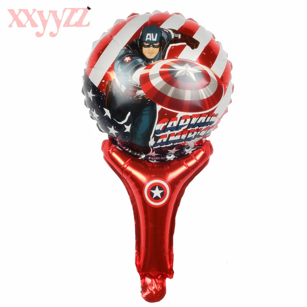 XXYYZZ Железный человек, супергерой Человек-паук ручная Волшебная ракетка ручная волшебная палка на день рождения алюминиевый шар игрушка
