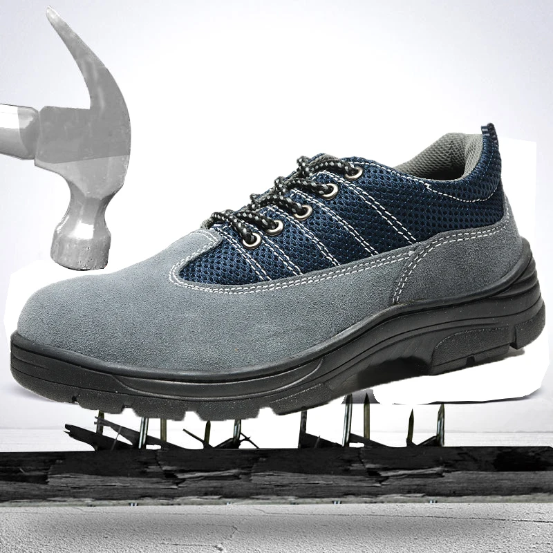 Men's Outdoor Steel Toe Cap Protective Safety Shoes Men Steel-Mid Sole Puncture Proof Work Shoes Breathable shoes