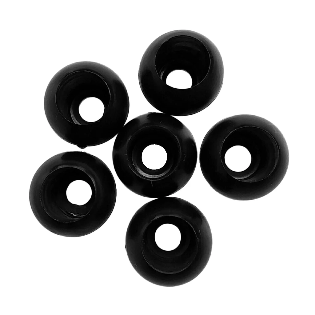 6 Pieces Elastic Shock Cord Bungee Rope Toggle Round Ball End Lock Stopper Stop Buckles Gear Replacement