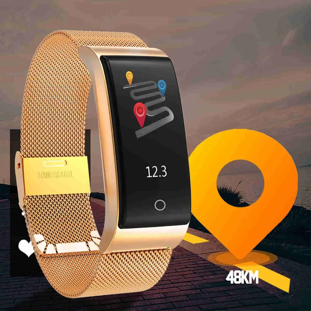 XGODY F4 Bluetooth умный Браслет монитор частоты слуха IP67 смарт браслет для женщин и