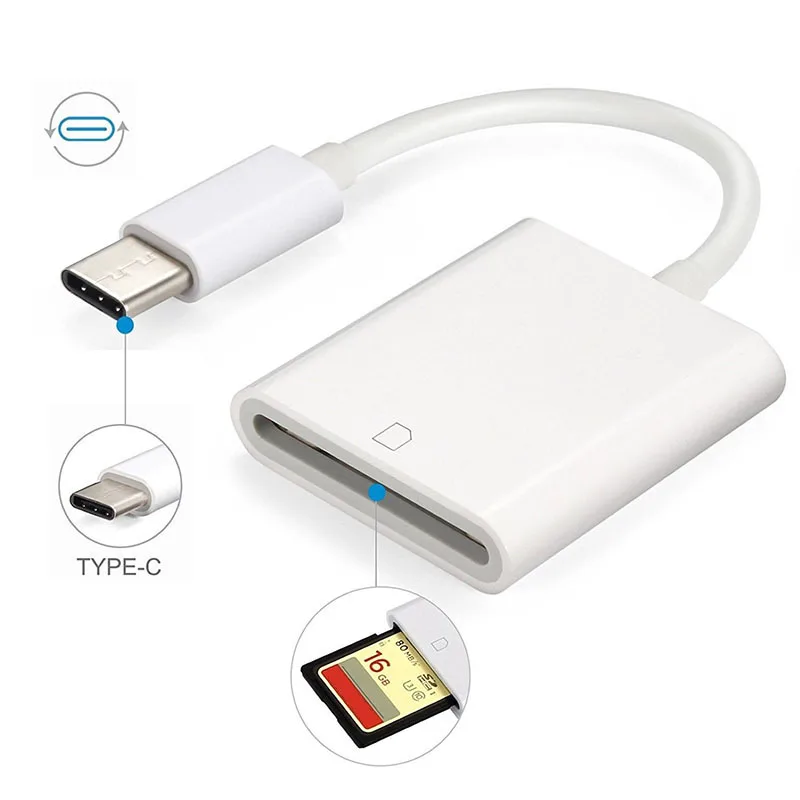 Считыватель карт памяти SD Micro OTG кабель для смарт-камеры адаптер Lightning Apple Android Samsung