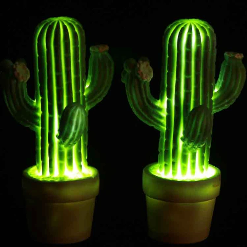 Luzes da Noite nightlight led night lamp olhos-inofensivo Formato : Cactus