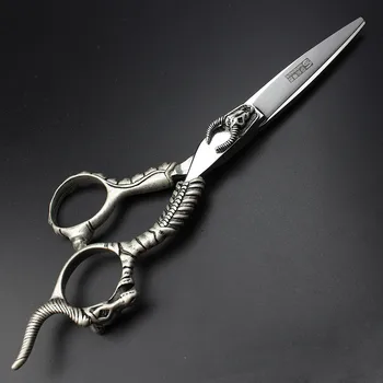 

Sharonds Personality demon skull design hairdressing scissors 6 inch Cutting Scissors made in Taiwan with 440Csteels Very sharp