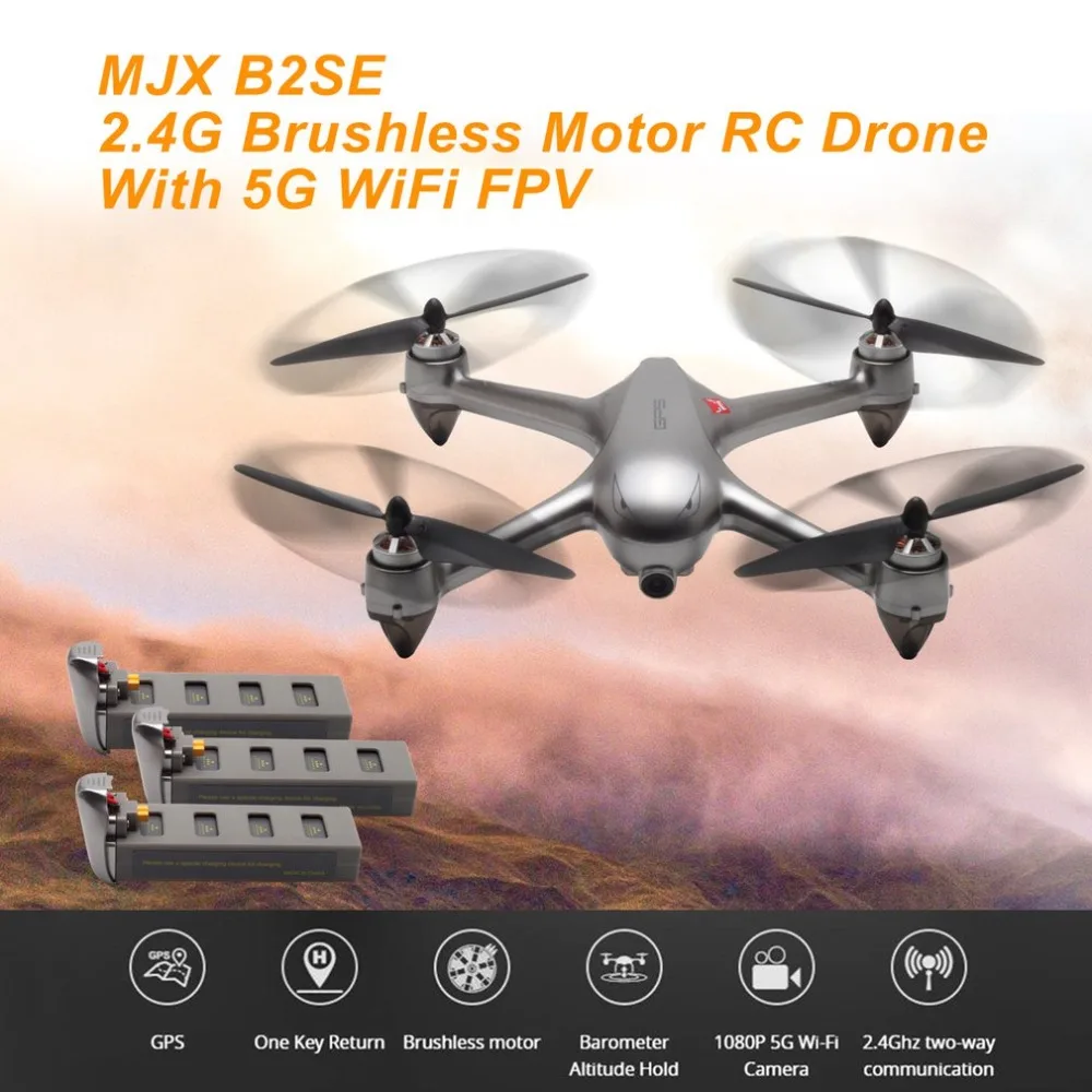 

New MJX B2SE RC Helicopter 2.4G Brushless Motor RC Drone With 5G WiFi FPV 1080P HD Camera Professional Quadcopter VS B5W Toys