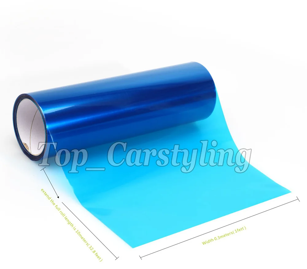 1 Roll / Dark Blue Headlight tint film Vinyl rear car lights tinting