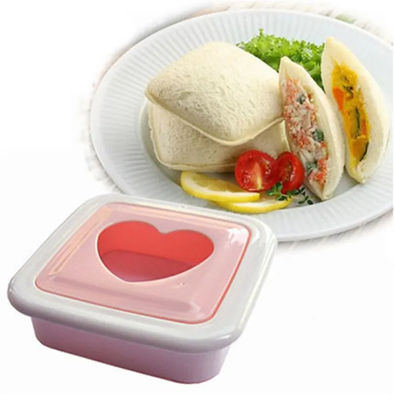 

Sandwich Mold Love Heart Shaped Bread Toast Making Mold Mould Toast Cutter Sandwiches Maker Tool