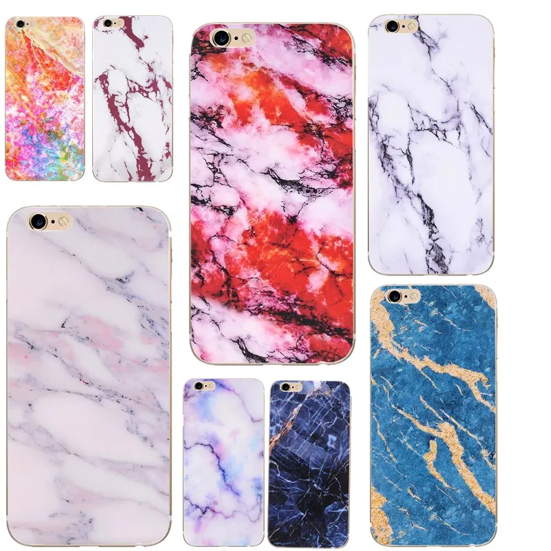 Soft for Coque iphone 8 Luxury Slim Marble patterned Cover Cases 10 XS 7 SE 5s 5 6 plus Capa Shell |