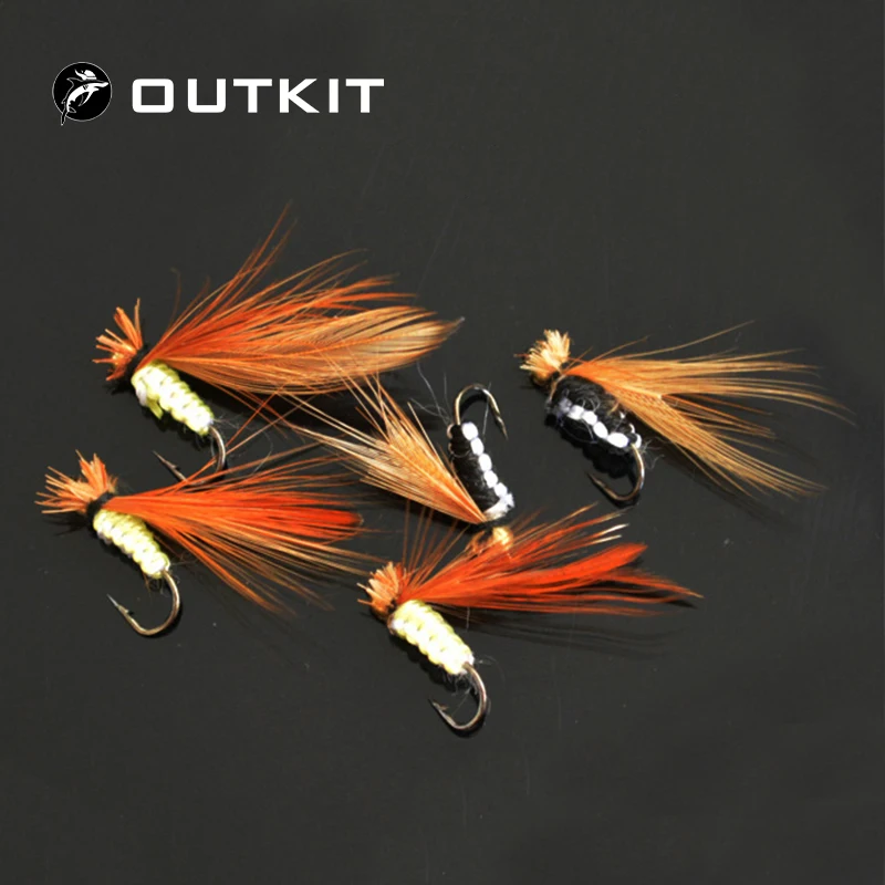 OUTKIT 10pcs Fishing Lure fly Insects different Style