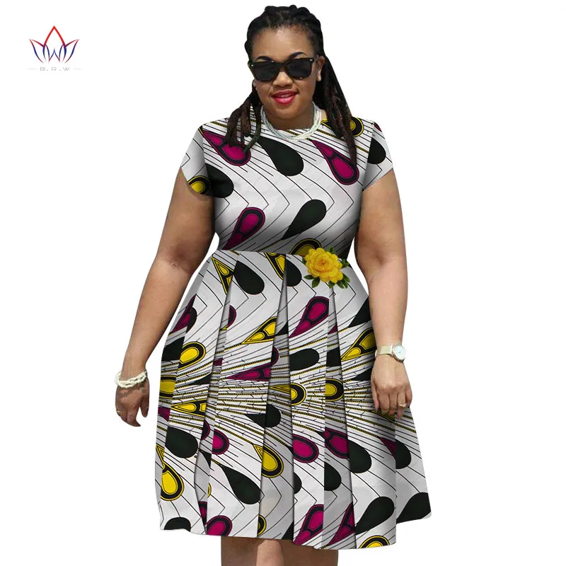Модные новые африканские платья с принтом для женщин Bazin Riche традиционная африканская женская одежда элегантное женское платье больших размеров Wy4350 - Цвет: 20