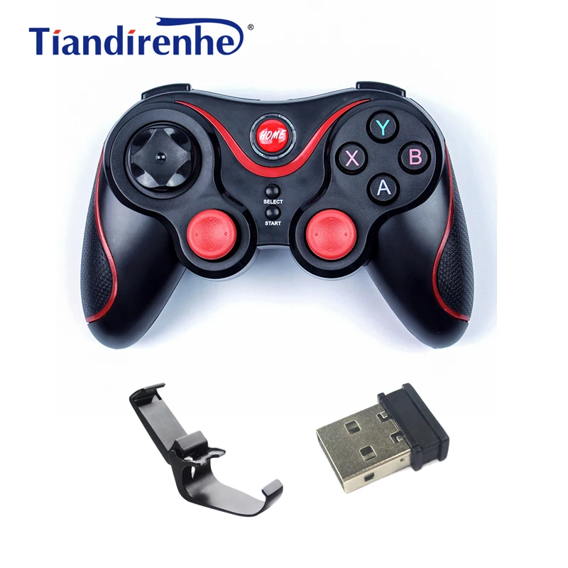 C6 Wireless Bluetooth Gamepad Joystick for PS3 IOS Android PC Computer TV Game Console Gaming Controller Pad 2.4G Receiver Stand C6 Wireless Bluetooth Gamepad Joystick for PS3 IOS Android PC Computer TV Game Console Gaming Controller Pad 2.4G Receiver Stand