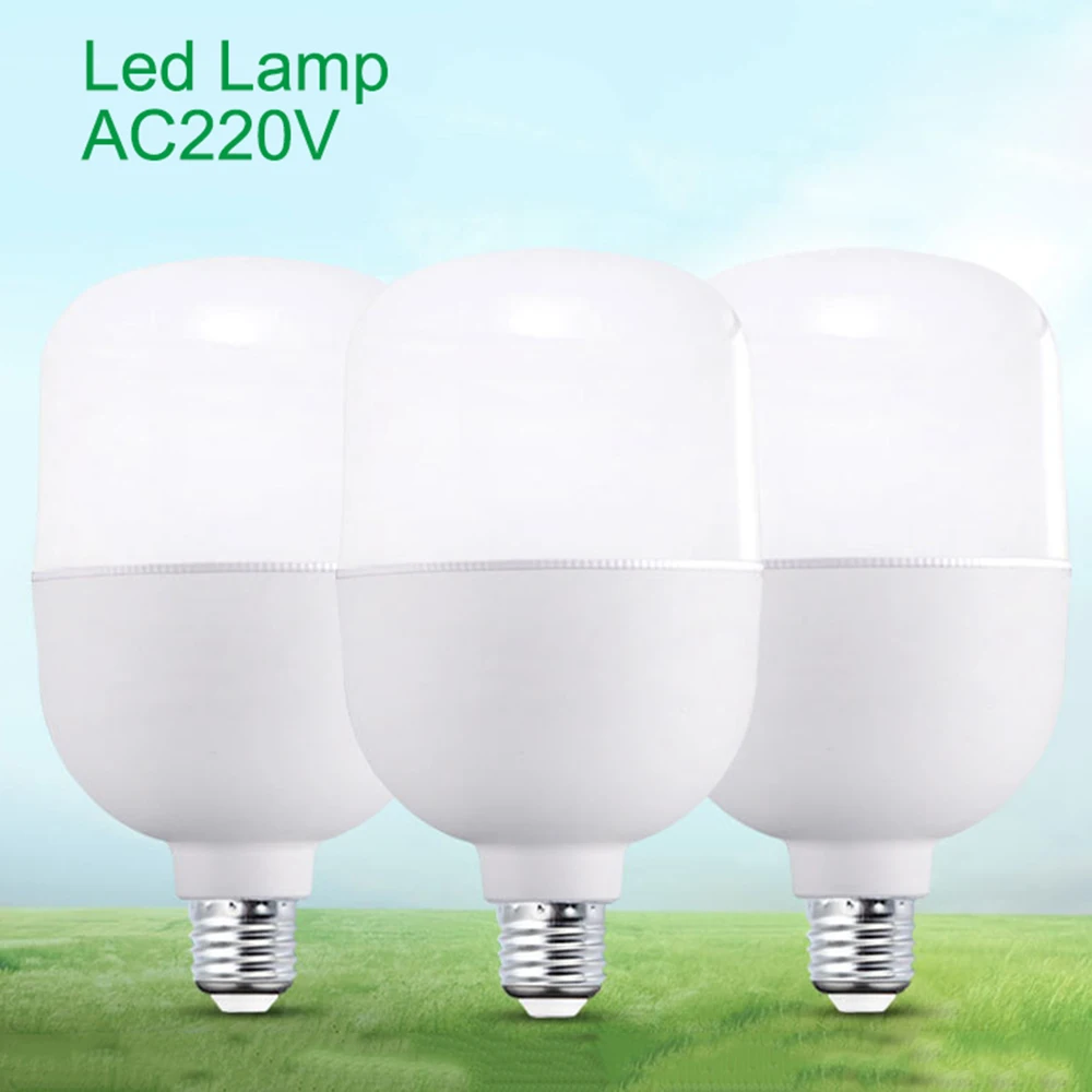 

E27 LED Bulb Light 5W 10W 15W 20W 30W 40W 50W Power Led Lamp 220V Led lights for Home Lighting Cold White