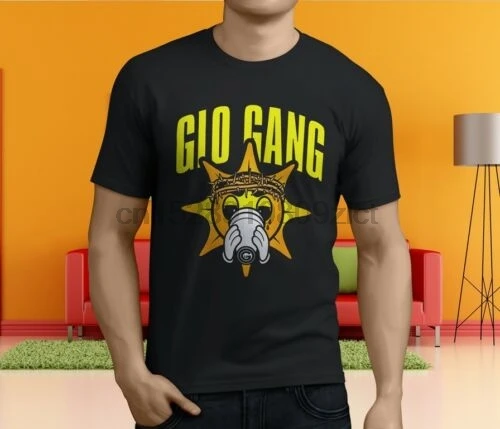 

Chief Keef Rapper Glo Gang Men Black T-Shirt