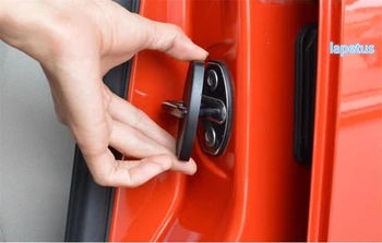 

Lapetus Car Inner Door Lock Protector Decoration Frame Cover Trim 4 Piece / Set For Nissan Leaf 2018 Plastic / Black Look