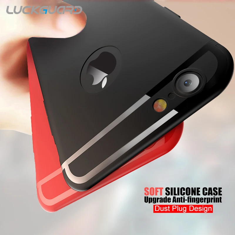 

LuckGuard Silicone Phone Case For iPhone XS Max Xr X Ultra Thin Soft Back Cover For iPhone 7 8 6 6s Plus TPU Case Coque Funda