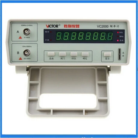 

Victor VC2000 frequency meter / automatic range desktop frequency meter 10Hz-2.4GHz high precision