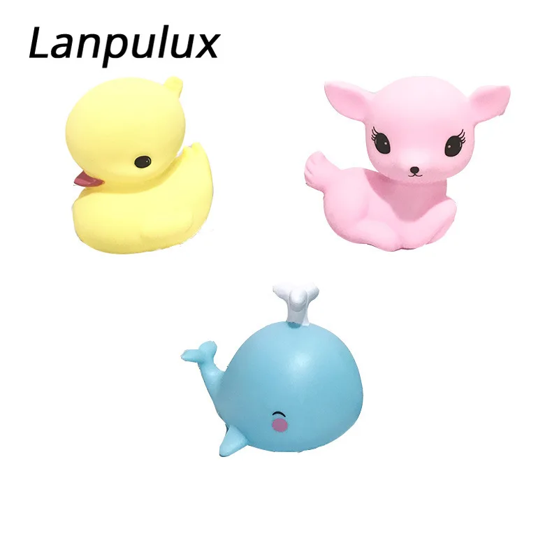 Lanpulux желтая утка детский ночник порошок олень синий кит мультфильм светильники