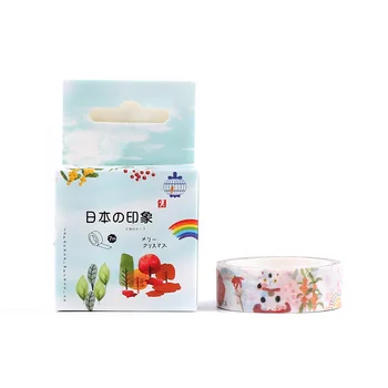 

1 PC New Wind Four Seasons Decorative Washi Tape Diy Scrapbooking Masking Tape Adhesive Tapes School Office Supply