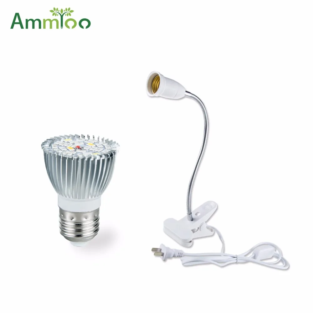 

360 Degrees Flexible Lamp Holder Clip E27 Base use as Desk Light With On off Switch EU/US Plug For Led Grow Light E27 Stage Lamp