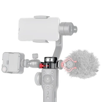 

Handheld Gimbal Phone Stabilizer Ring Clamp Mount w/ Cold Shoe Adapter for Zhiyun Smooth 4 Microphone LED Field Monitor Holder