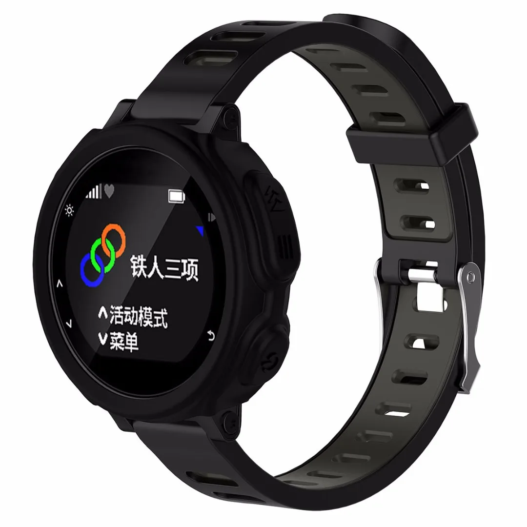 NEW High-quality Silicone Wristband Bracelet Protector Case Cover For Garmin Forerunner 235 735XT GPS Watch Smart Accessories