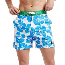 Летние мужские пляжные шорты для бега с цветочным узором быстросохнущие плавки шорты, мужские плавки шорты пляжные брюки