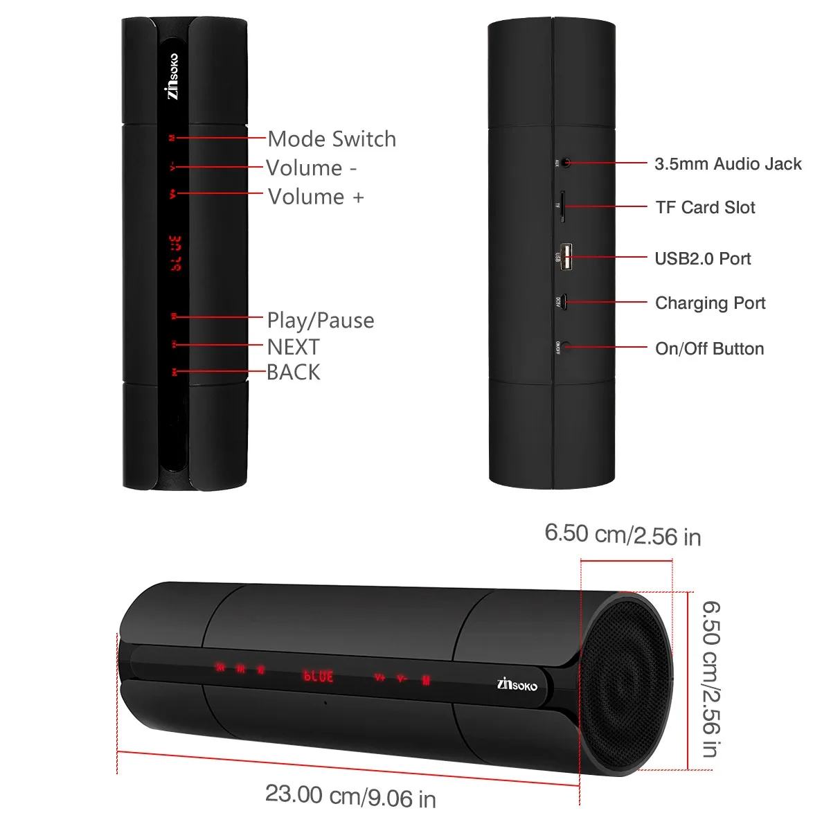 Bluetooth-динамик Zinsoko KR-8800