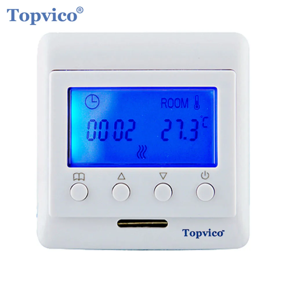 Topvico Z-Wave Plus термостат для подогрева пола Беспроводная электрическая система отопления работа Fibaro и Vera умная домашняя Автоматизация