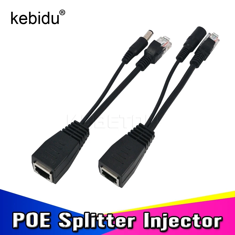 Стандартный пассивный адаптер питания через Ethernet PoE RJ45 инжектор + сплиттер 5 в 12 В