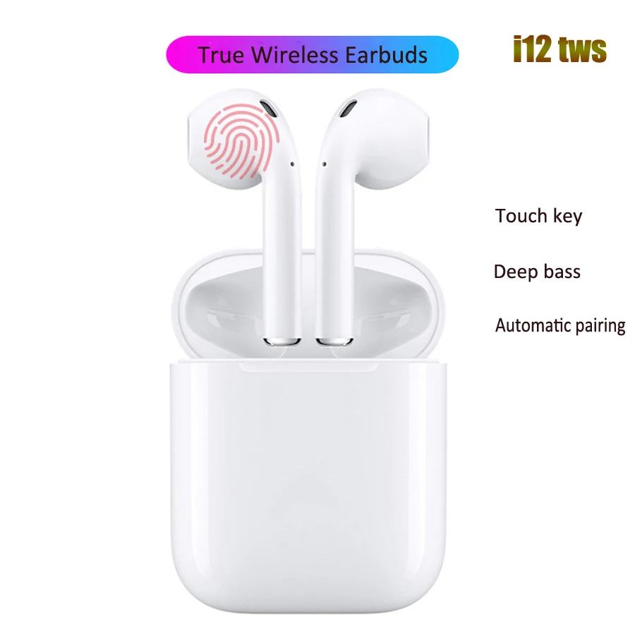 

i12 tws Mini True Wireless Earbuds Bluetooth Earphone 5.0 Stereo Air pods Cordless Blutooth Headset For Apple iPhone All Phones