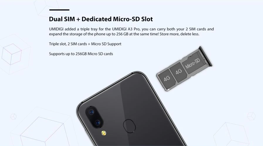 UMIDIGI A3 Pro смартфон Globale делла фасции 5,7 цитата 199 полноэкранный мобильный телефон 3 ГБ+ 32 ГБ четырехъядерный Android 8,1 сотовые телефоны