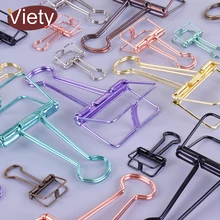 Красочные выдалбливают планировщик скоросшиватель зажимы файл клип Органайзер Papelaria Kawaii Канцелярские Принадлежности для офиса и школы