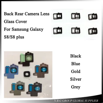 

100pcs/lot Original New Back Rear Camera Lens Glass Cover Ring with Frame Holder & Flash Diffuser for Samsung Galaxy S8+ S8 Plus