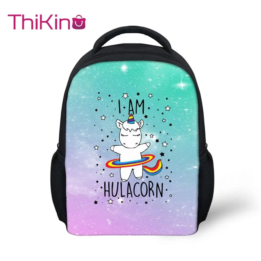 

Thikin Pink Unicorn School Backpack for Kids Boys Cartoon Storage Schoolbag Children Girls Cute Shoulder Bags Travel Mochila