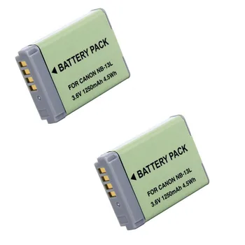 

2 pcs 1250mAh NB-13L NB13L Battery for Canon G5X G7X G7X Mark II G9X SX620 HS SX720 HS Camera