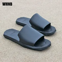 Пара тапочки однотонного цвета Нескользящие домашние Банные Тапочки женские модные удобные мужские пляжные тапочки большие размеры 36-50