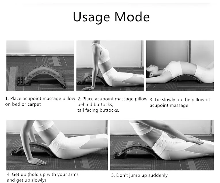 Массажер для спины Растяжка для фитнеса Растяжка Расслабляющая поясничная поддержка облегчение боли в спине поясничная Растяжка Корректор осанки хиропрат